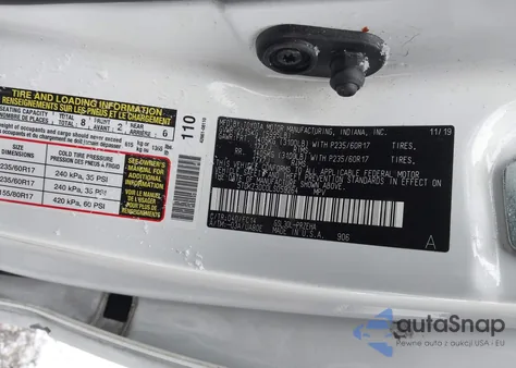 2020 Toyota Sienna Le из США, поврежденный, VIN 5TDKZ3DC0LS059264